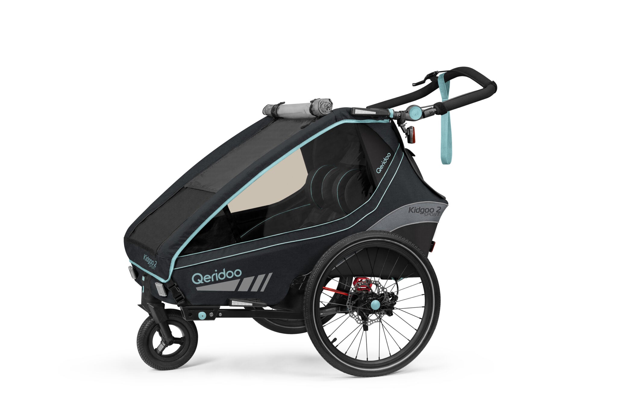 Qeridoo Kidgoo2 Fietskar - Blue  !!Aanbieding!!